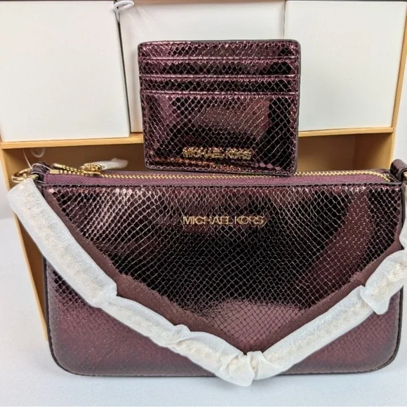 Michael Kors Oxblood Rouge Sombre Set - Picture 2 of 9